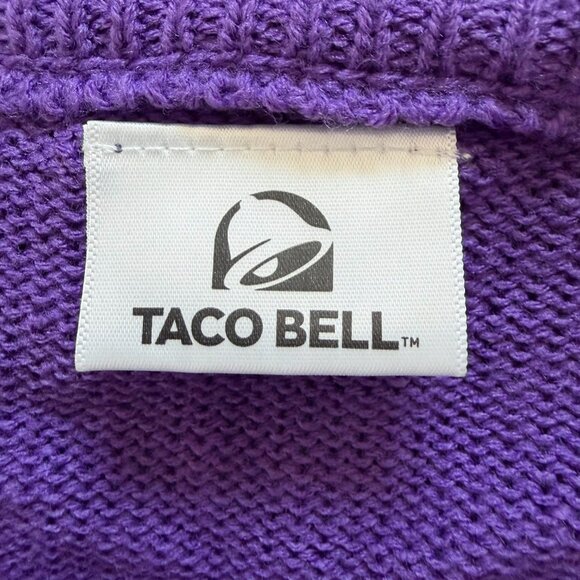 Taco Bell Ugly Christmas Sweater Mens Size Large Jingle Bells Taco Shells Rare - Picture 10 of 11